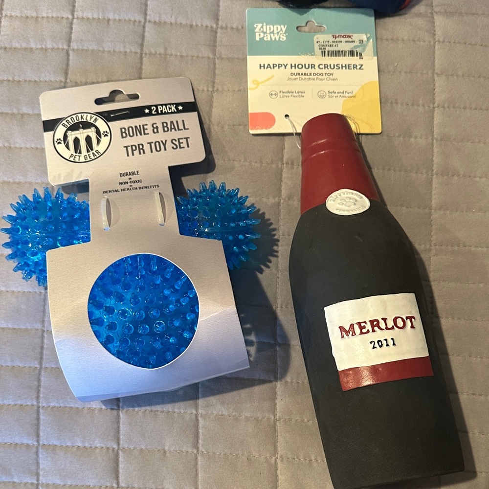 Happy Hour Crusherz Dog Toy and Ball & Bone set